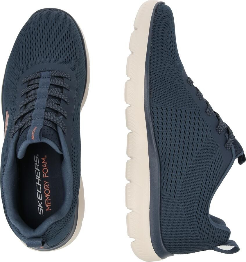 Skechers Heren Summits Eckler Slip-ins Sneakers 232963 NVOR Navy Orange - Foto 4
