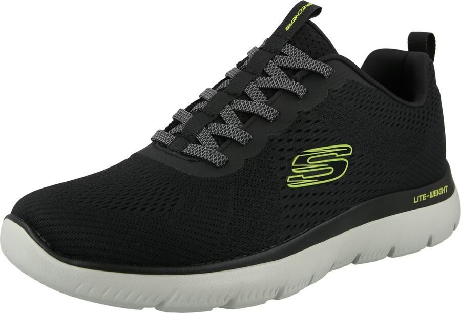 Skechers Heren Summits Eckler Slip-ins Sneakers 232963 BKLM Black Lime - Foto 2
