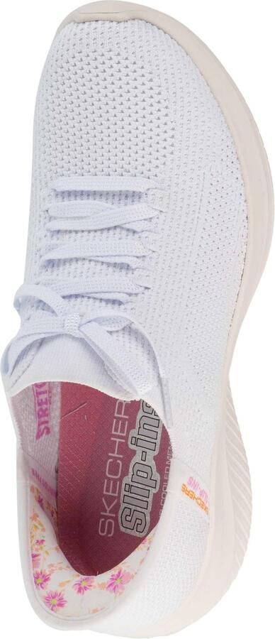 Skechers Slip-Ins: Ultra Flex 3.0 Morning Blosso Vrouwen Wit Sneakers Sportschoenen - Foto 3