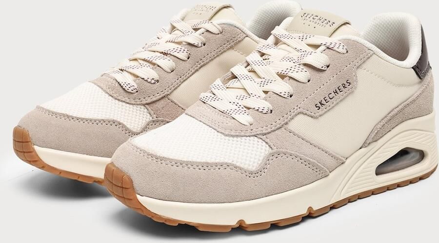 SKECHERS Sneakers laag 'UNO' ecru donkerbruin natuurwit - Foto 4
