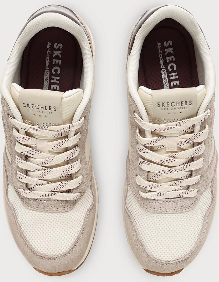 SKECHERS Sneakers laag 'UNO' ecru donkerbruin natuurwit - Foto 2