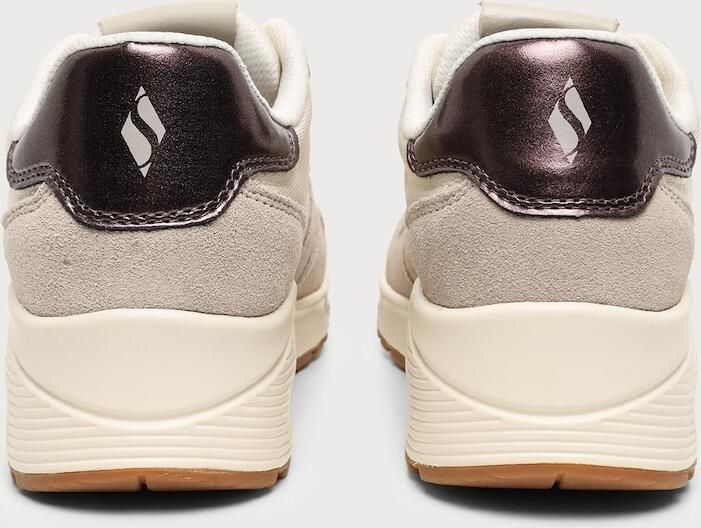 SKECHERS Sneakers laag 'UNO' ecru donkerbruin natuurwit - Foto 5