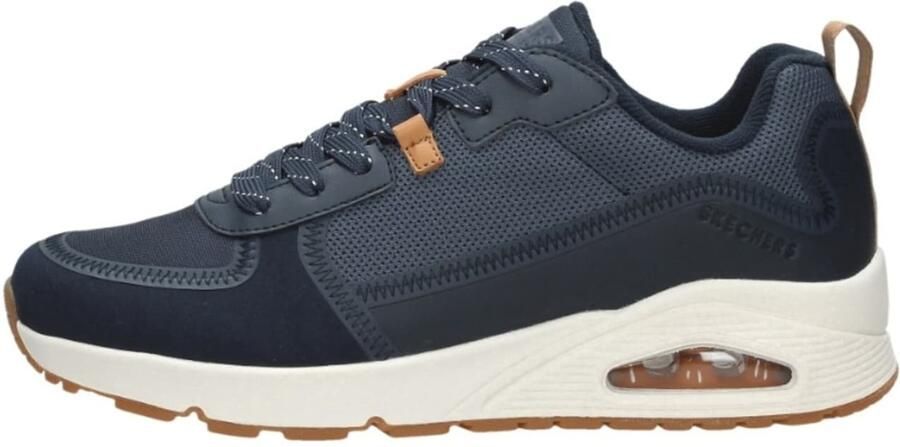 Skechers Uno Layover Sneakers blauw Textiel Heren - Foto 3
