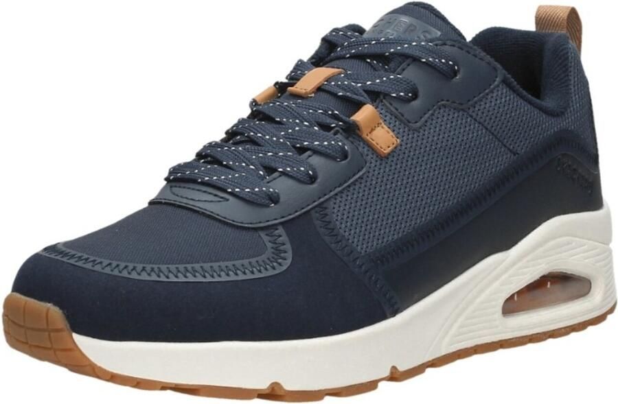 Skechers Uno Layover Sneakers blauw Textiel Heren - Foto 5
