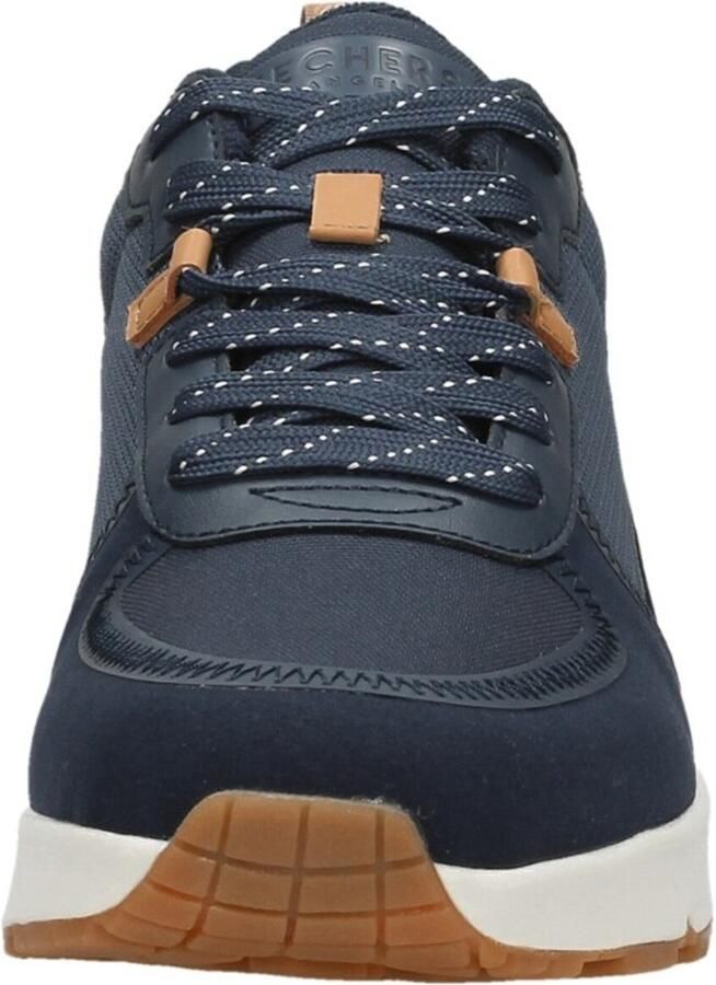 Skechers Uno Layover Sneakers blauw Textiel Heren - Foto 4