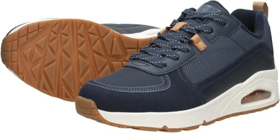 Skechers Uno Layover Sneakers blauw Textiel Heren - Foto 7