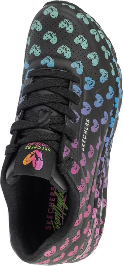 Skechers Uno Live Colorfully dames sneaker Zwart multi - Foto 2