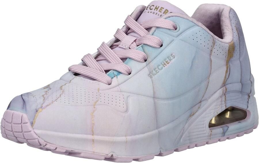 SKECHERS Sneakers laag 'Uno – Marble Marvel' lichtblauw goud violetblauw - Foto 2