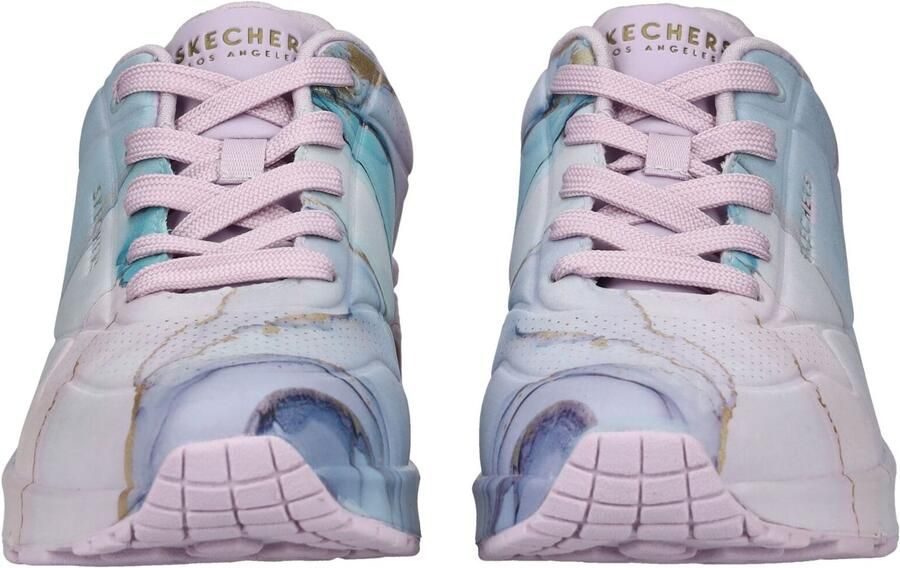 SKECHERS Sneakers laag 'Uno – Marble Marvel' lichtblauw goud violetblauw - Foto 5