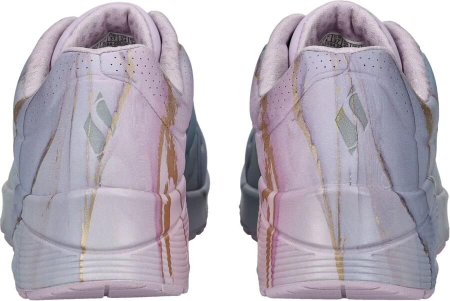 SKECHERS Sneakers laag 'Uno – Marble Marvel' lichtblauw goud violetblauw - Foto 4