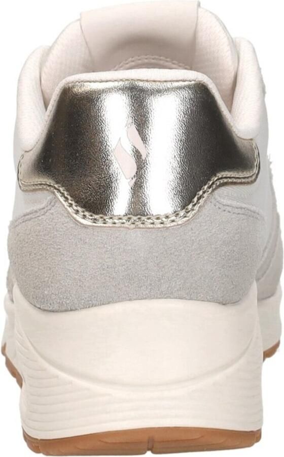 Skechers Uno Schoenen Dames vrijetijds schoenen Off White Suede Mesh - Foto 18
