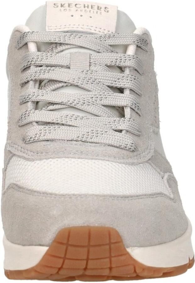 Skechers Uno Schoenen Dames vrijetijds schoenen Off White Suede Mesh - Foto 17