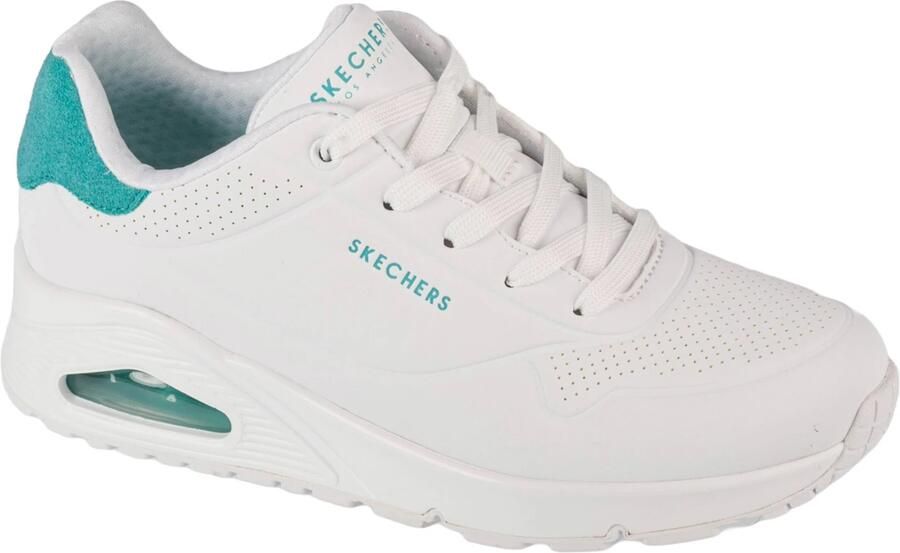 Skechers Uno Pop Back Dames Sneakers Wit Mintgroen - Foto 8