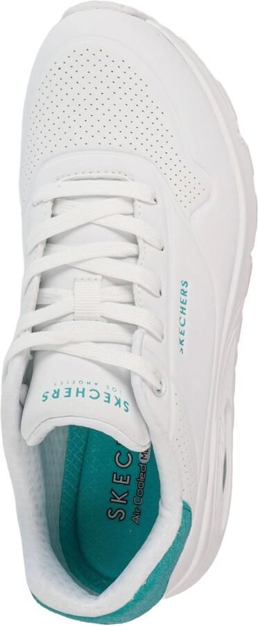 Skechers Uno Pop Back Dames Sneakers Wit Mintgroen - Foto 11