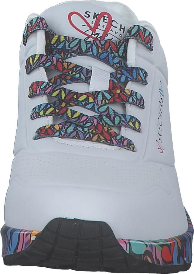 SKECHERS Sneakers laag 'Uno Ravaged Love' blauw lichtgeel lila wit - Foto 5