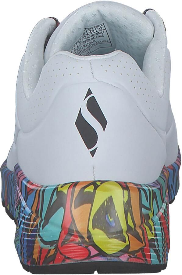 SKECHERS Sneakers laag 'Uno Ravaged Love' blauw lichtgeel lila wit - Foto 6