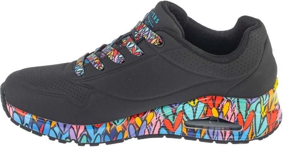 Skechers Sport Casual UNO RAVAGED LOVE Sneakers Vrouw 177918 BKMT - Foto 4