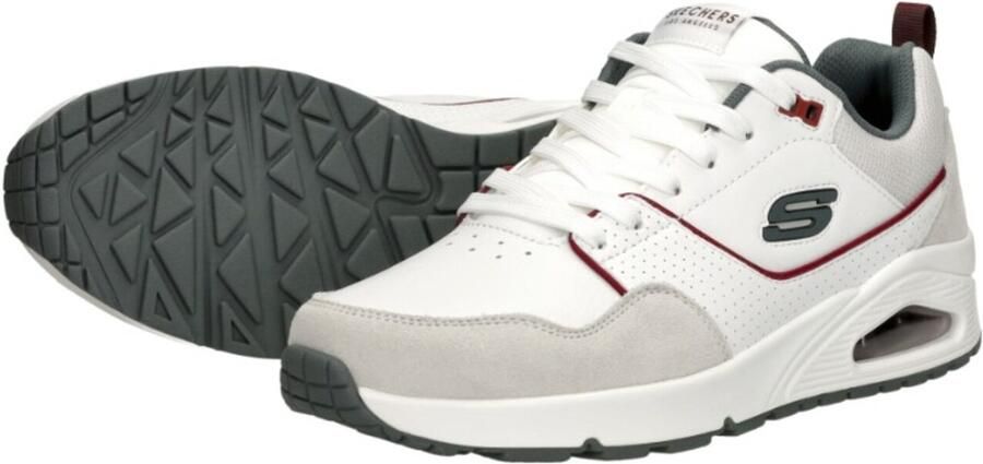 SKECHERS Sneakers laag 'Uno Retro One' greige groen donkerrood wit - Foto 9