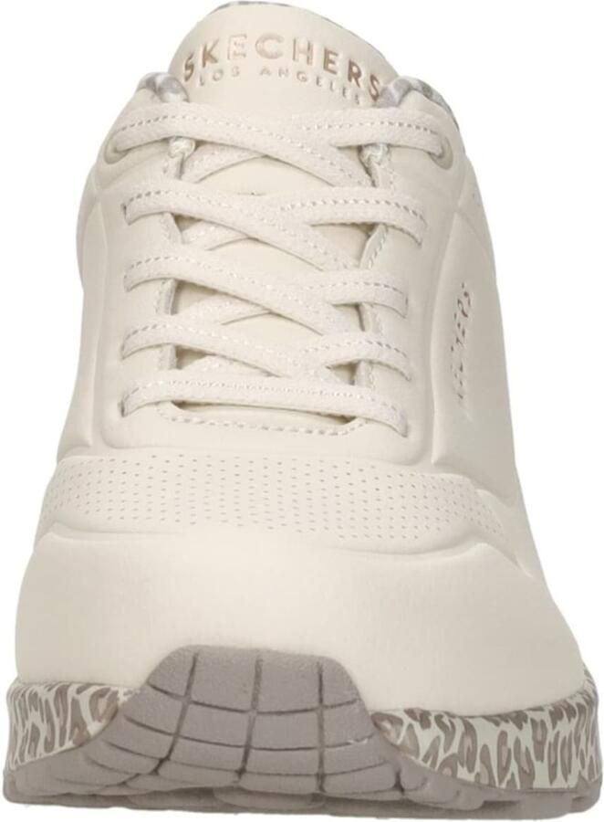 Skechers UNO SAFARI TIME Dames Sneakers Naturel Off-White Multi - Foto 12