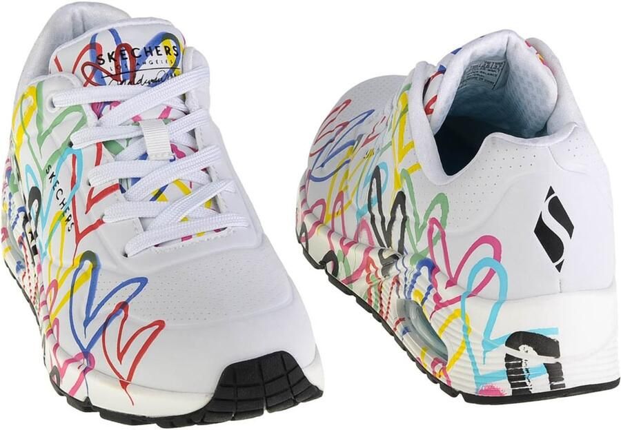 SKECHERS Veterschoen 'Sneaker Damen 155507 WMLT Kunststoff (Synthetik) in weiß' wit - Foto 5