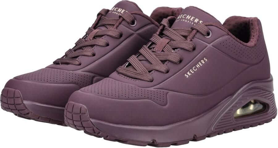 Skechers Sneakers met sleehak UNO STAND ON AIR Vrijetijdsschoen lage schoen veterschoen met zacht gevoerde binnenzool - Foto 6