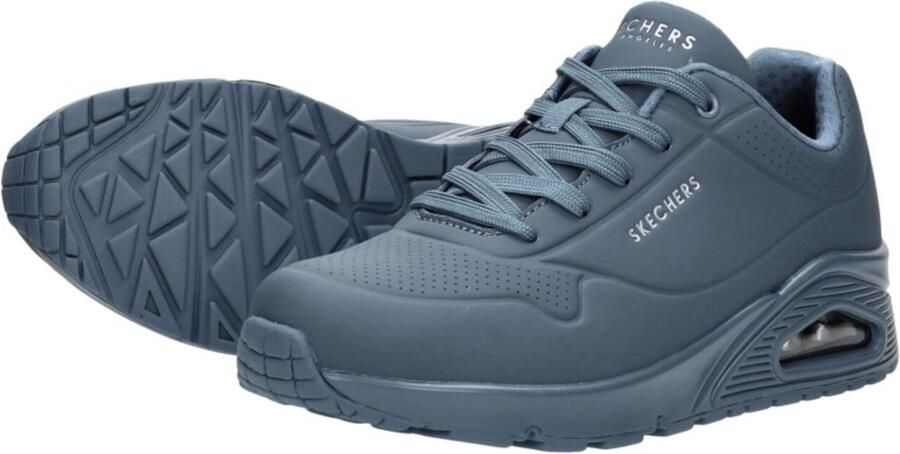 Skechers Sneakers met sleehak Uno Stand on Air Vrijetijdsschoen lage schoen veterschoen met fijne perforatie - Foto 10
