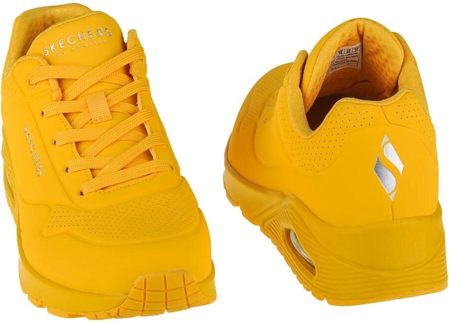 Skechers Uno Stand on Air 73690 YEL Vrouwen Geel Sneakers - Foto 5