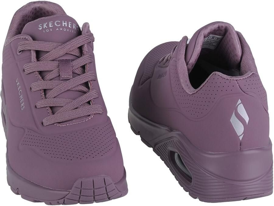 Skechers Sneakers met sleehak Uno Stand on Air met fijne perforatie vrijetijdsschoen halfhoge schoen veterschoen - Foto 12