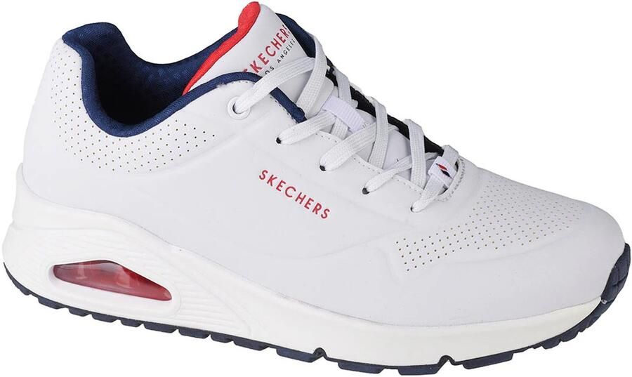 Skechers Sneakers met sleehak Uno Stand on Air Vrijetijdsschoen lage schoen veterschoen met fijne perforatie - Foto 5