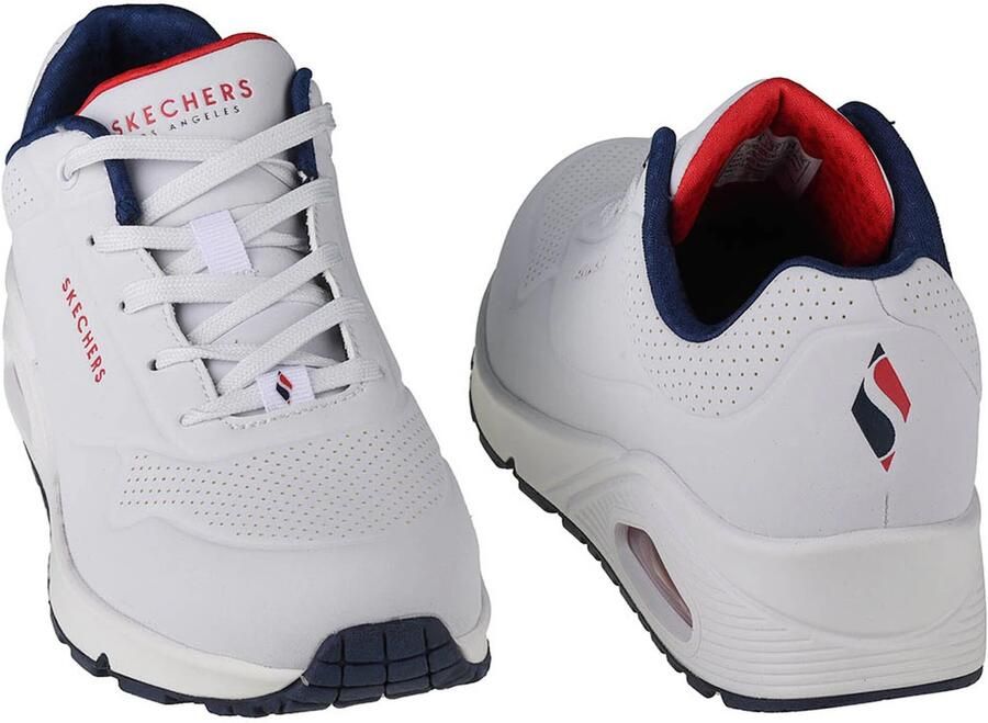 Skechers Sneakers met sleehak Uno Stand on Air Vrijetijdsschoen lage schoen veterschoen met fijne perforatie - Foto 2