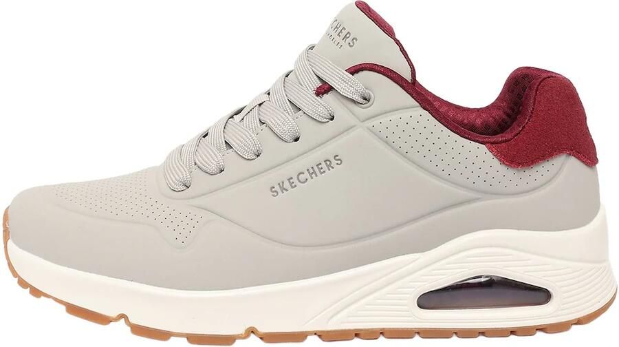SKECHERS Sneakers laag 'UNO SUITED ON AIR' grijs bourgogne - Foto 3