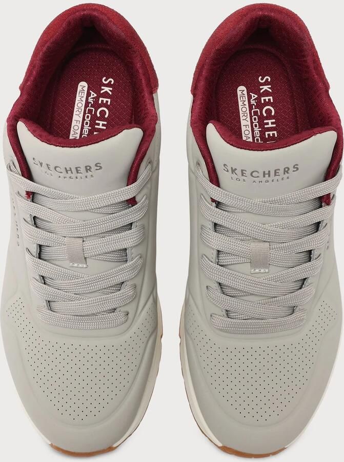 SKECHERS Sneakers laag 'UNO SUITED ON AIR' grijs bourgogne - Foto 4