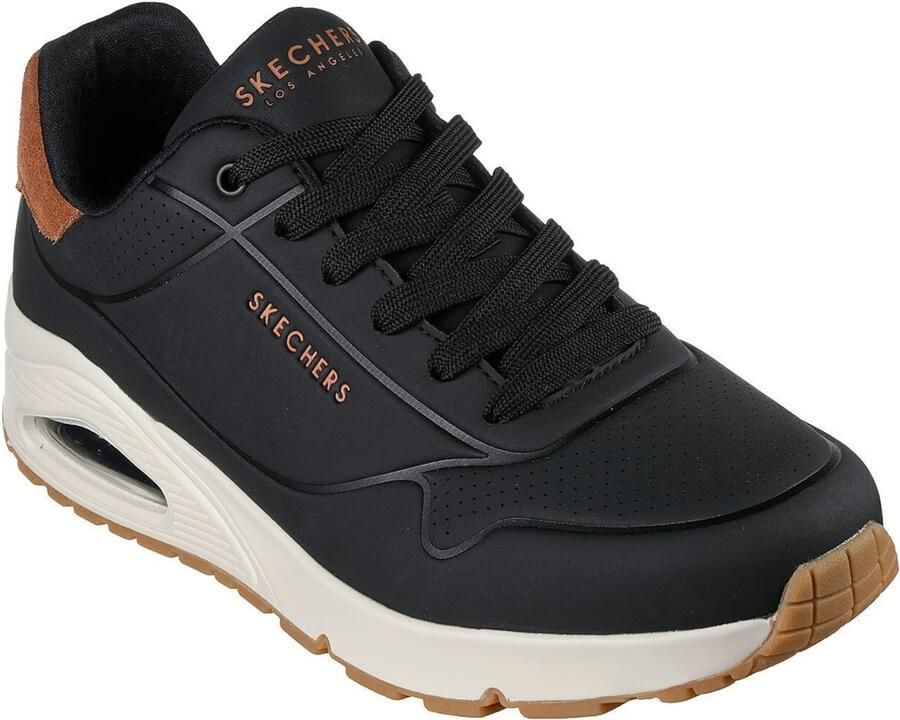 Skechers Air-Cooled Memory Foam Jogging Sneaker Black Heren - Foto 14