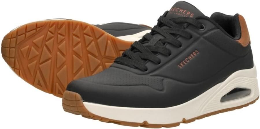 Skechers Air-Cooled Memory Foam Jogging Sneaker Black Heren - Foto 16