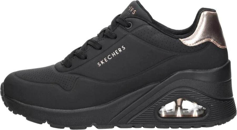 Skechers Street UNO WEDGE-Hi STEPS sneakers dames 177520 BBK zwart - Foto 7