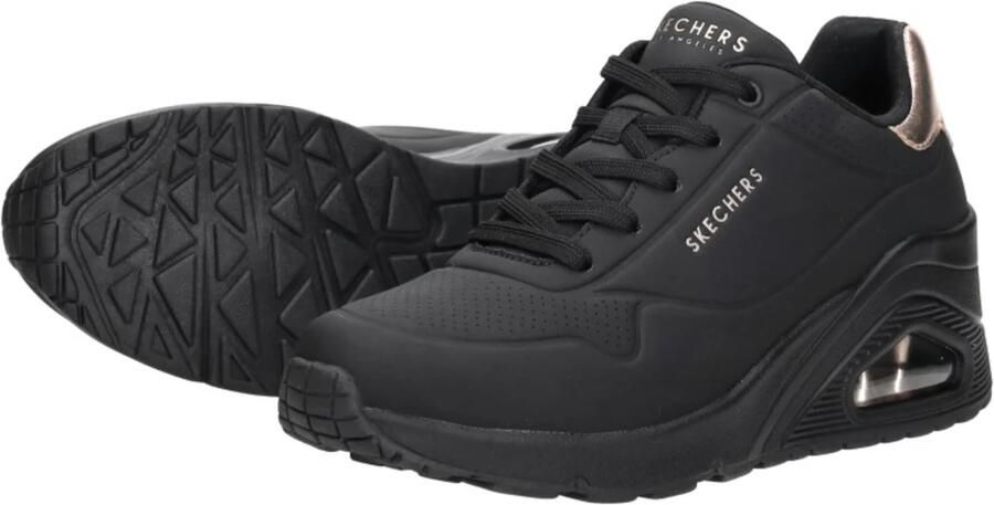Skechers Street UNO WEDGE-Hi STEPS sneakers dames 177520 BBK zwart - Foto 2