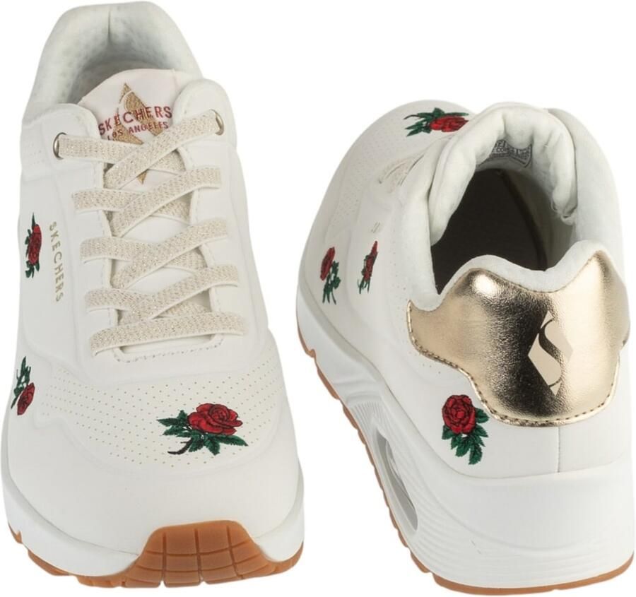 Skechers Uno Champagne and Roses Vrouwen Wit Sneakers - Foto 5
