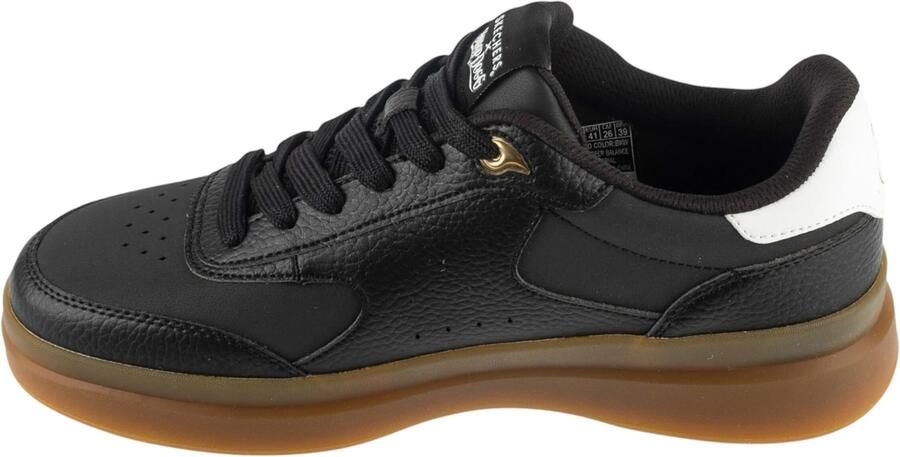 Skechers Duraleather Lace Up Snoop Cupsole Sneaker Mannen Zwart Sneakers - Foto 9