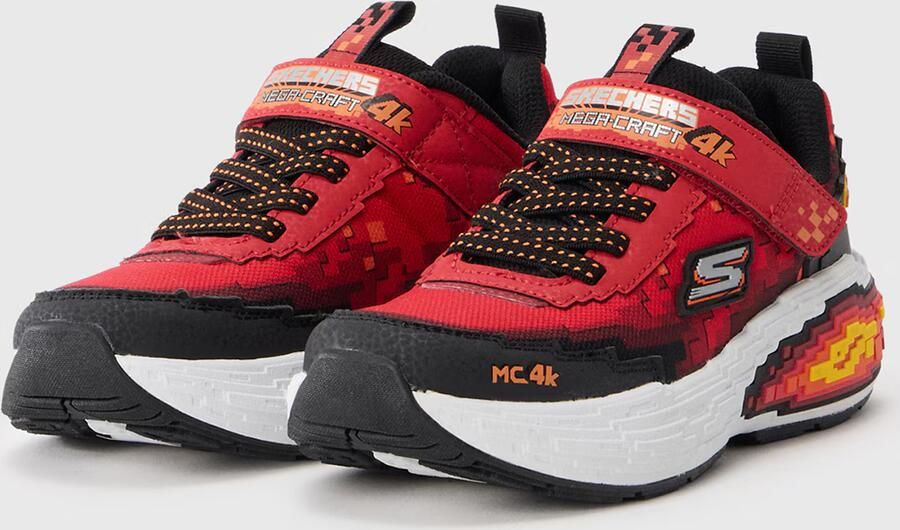 SKECHERS Sneakers 'MEGA-CRAFT 4K' abrikoos rood bourgogne zwart - Foto 7