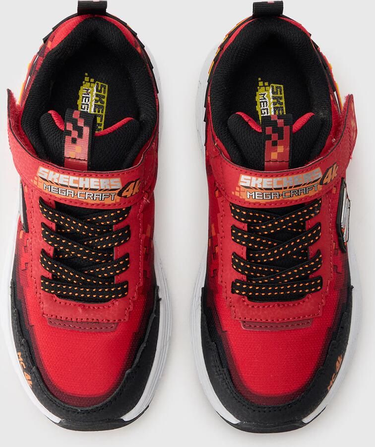 SKECHERS Sneakers 'MEGA-CRAFT 4K' abrikoos rood bourgogne zwart - Foto 4