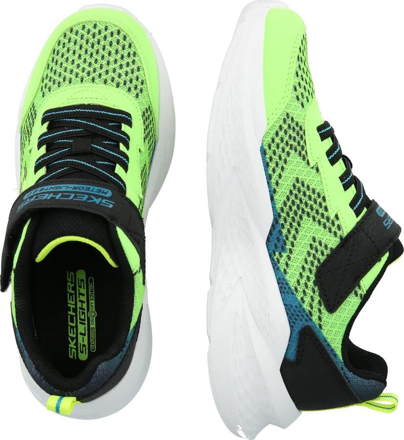 SKECHERS Sneakers 'Meteor-Lights 2.0' petrol lichtgroen zwart - Foto 3