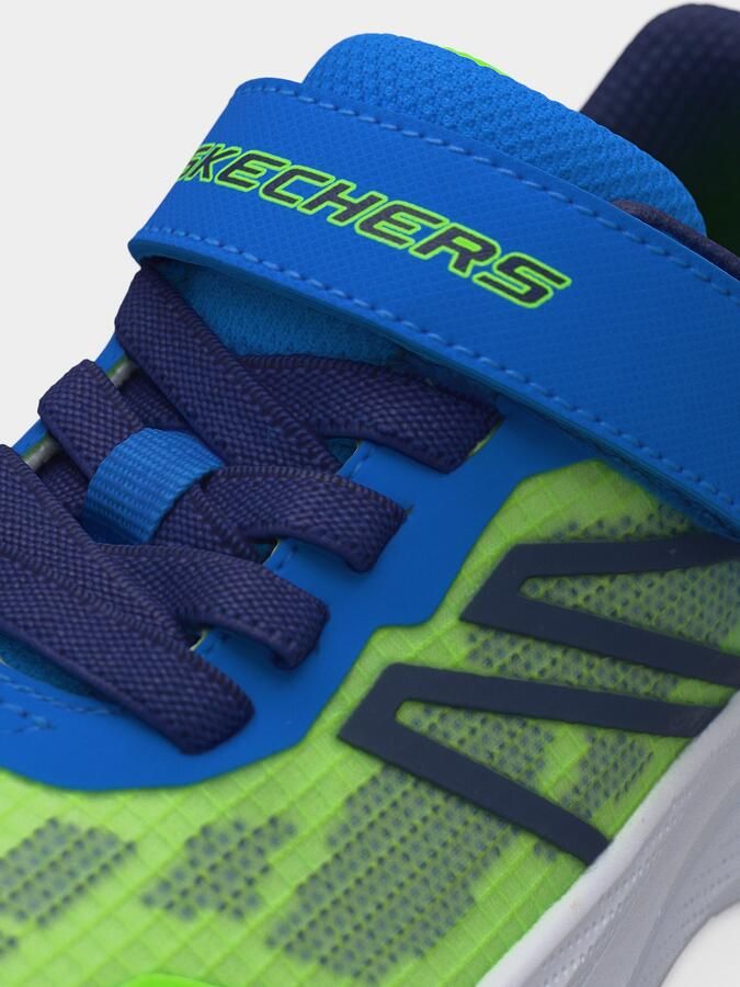 SKECHERS Sneakers 'Microspec Velocity' blauw navy neongroen - Foto 10