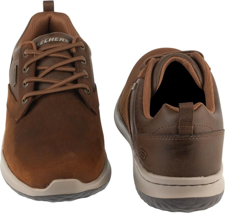 SKECHERS Sportieve veterschoen ' Delson Antigo' bruin - Foto 3