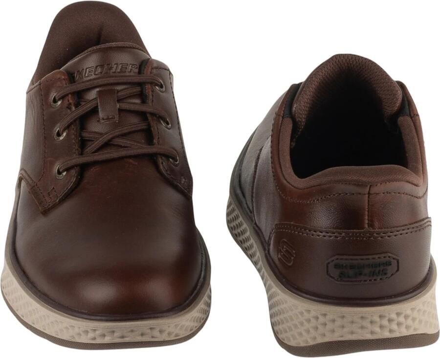 SKECHERS Sportieve veterschoen ' Slip-Ins: Burkett Lonzo' bruin - Foto 3