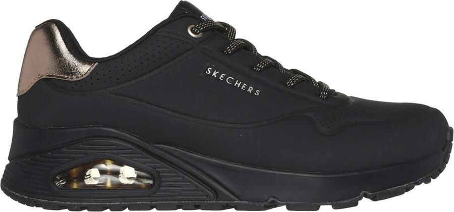 Skechers Uno Shimmer Away Sneakers zwart Dames - Foto 5