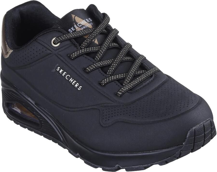Skechers Uno Shimmer Away Sneakers zwart Dames - Foto 3