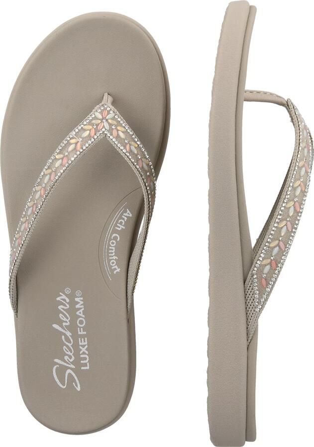 SKECHERS Teenslipper 'Meditation Luxe' taupe gemengde kleuren - Foto 3