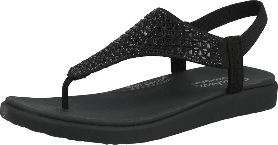 Skechers MEDITATION LUXE-MODERN EVENT Dames Sandalen Zwart - Foto 15