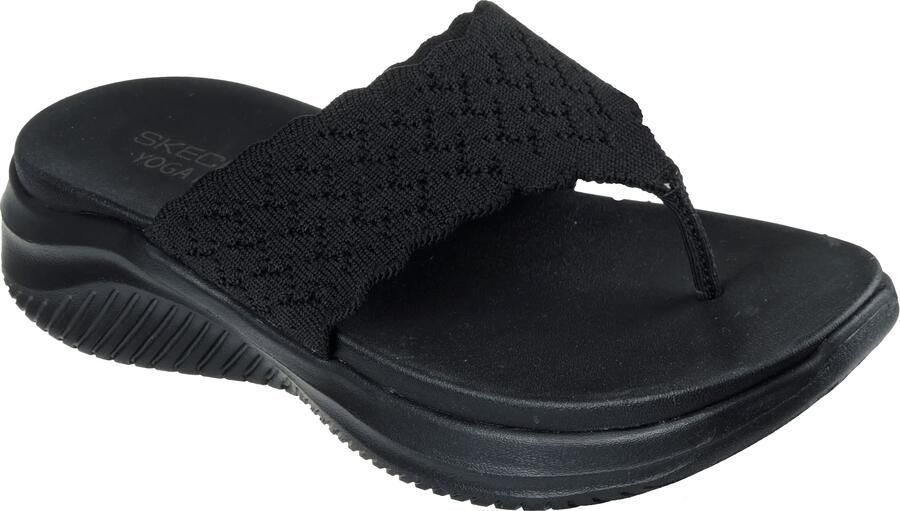 Skechers ULTRA FLEX 3.0 SANDAL-RHYTHM Dames Slippers Zwart - Foto 4