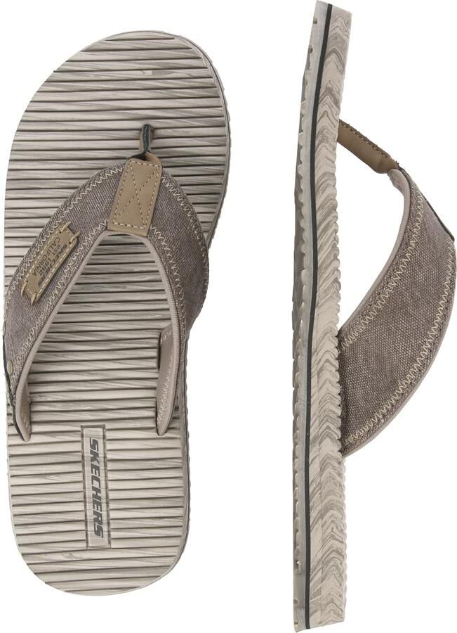 Skechers QUILL-SEA SIDE Heren Slippers Bruin - Foto 3